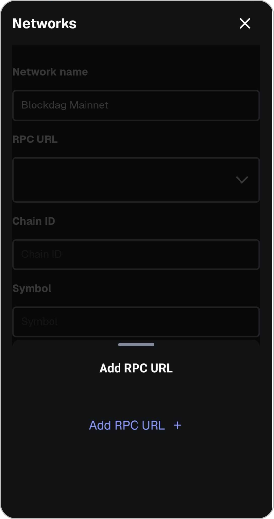 Step 4 - Add RPC URL